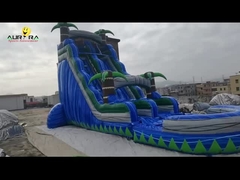 OEM กิจกรรม สีฟ้า Double Lane Inflatable Slide สําหรับทุกโอกาส
