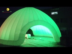 ผ้าใบ PVC ขาว เปลือกเปลือกเปลือก Dome Tent / Outdoor Inflatable Igloo สําหรับการแสดง