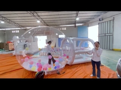 สนามเด็กเล่น อุปกรณ์เล่นอ่อนชุดเล่นกลางแจ้ง สีชมพู สีฟ้า สีขาว ภายใน