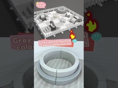 พื้นที่เล่นอ่อน เด็ก สีเทาและขาว อุปกรณ์เล่นอ่อน พาร์ตี้เล่นเกมส์สําหรับพาร์ตี้ให้เช่า