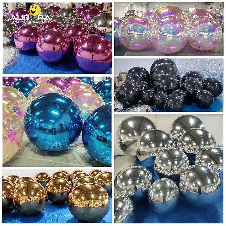 สีชมพู PVC กระจกกระจกกระจกกระจกงานตกแต่ง บอลหล่อหล่อ