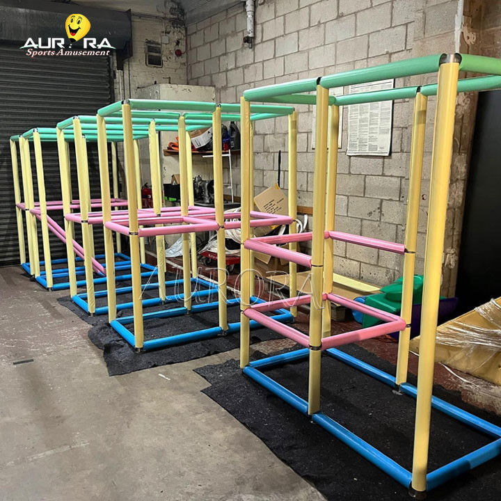 เซตเล่นอ่อนสําหรับเด็ก สนามเล่นที่นิยมในบ้าน ห้องสัญชาสัมผัสแบบพกพาที่มีสีสัน