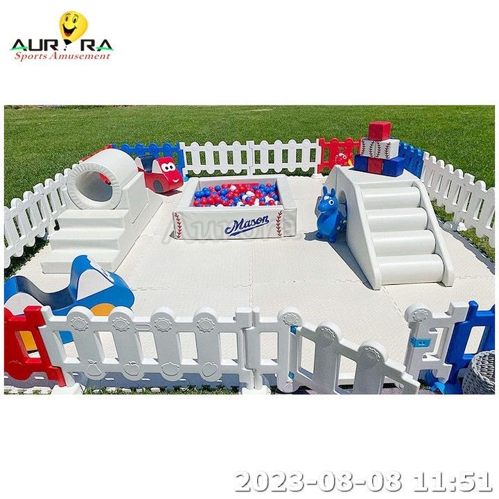 อุปกรณ์การเล่นอ่อน Slide Indoor Soft Play For Kids อุปกรณ์การเล่นอ่อน ชุดสีน้ําตาล