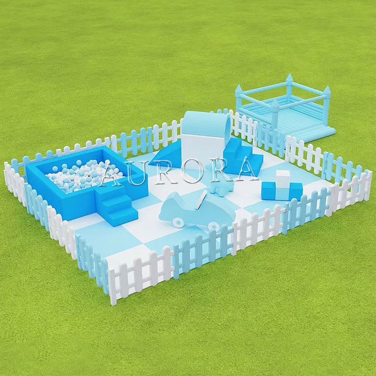 เด็กเล่นน้ําอ่อนสไลด์กับบอลปิท กลางแจ้งลมลื่น White Castle บ้านกระโดด