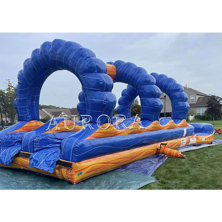 ราคาโรงงาน ราคาลมลื่น ลื่นลื่น N' slide สนามสไลด์น้ํา สําหรับเด็ก ผู้ใหญ่