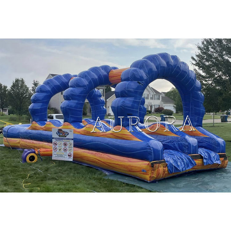 ราคาโรงงาน ราคาลมลื่น ลื่นลื่น N' slide สนามสไลด์น้ํา สําหรับเด็ก ผู้ใหญ่