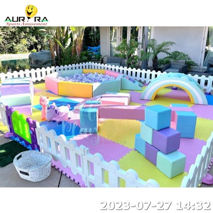 Merry Go Round Soft Play ค่าเช่าอุปกรณ์ฟอง สนามเด็ก