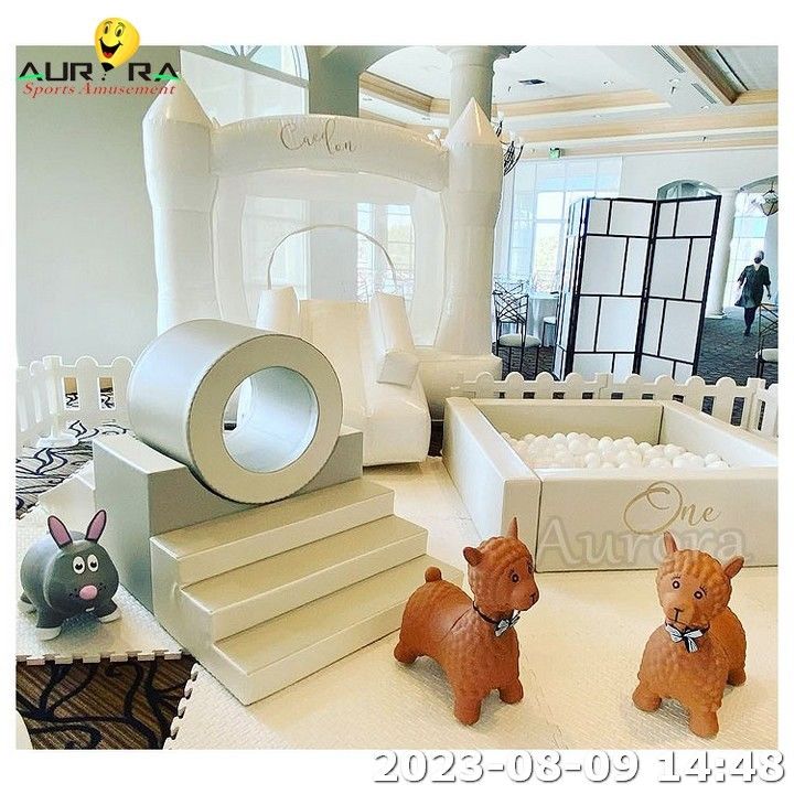 บอลกลางแจ้ง Pit เด็ก Soft Play Sets พื้นที่ภายใน บ้านกีฬา